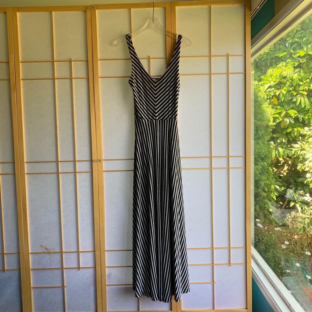 Anthropologie Puella striped maxi dress.